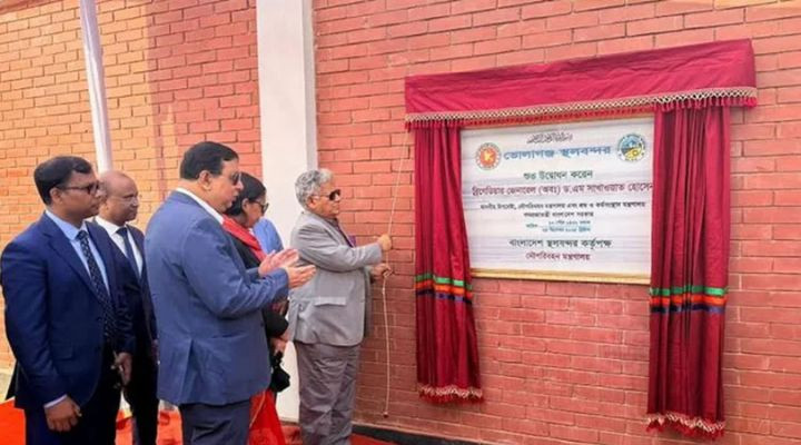 ভোলাগঞ্জ স্থলবন্দর উদ্বোধন করলেন নৌপরিবহন উপদেষ্টা